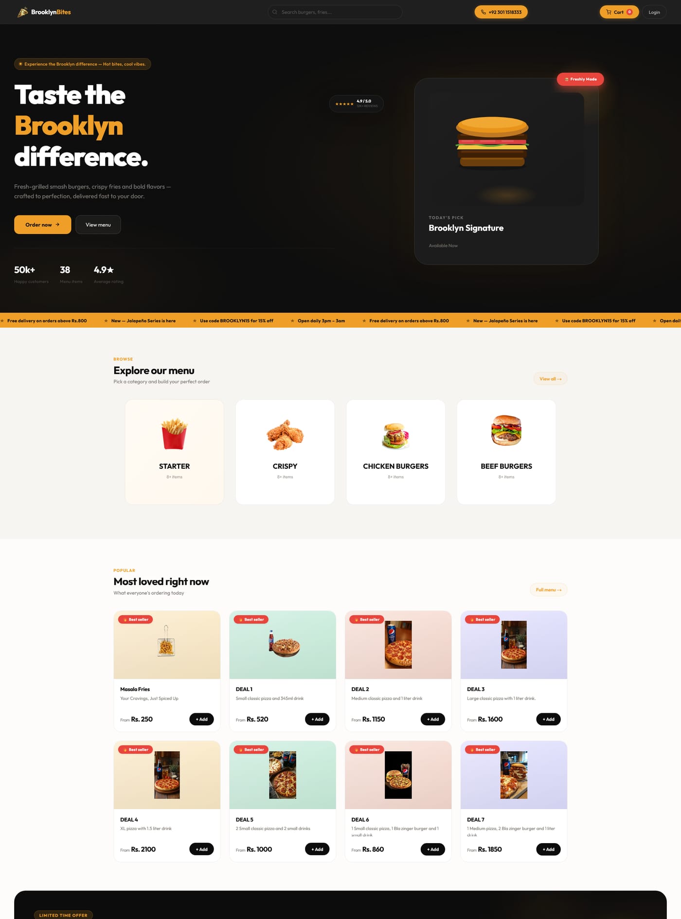 Brooklyn Bites — website screenshot