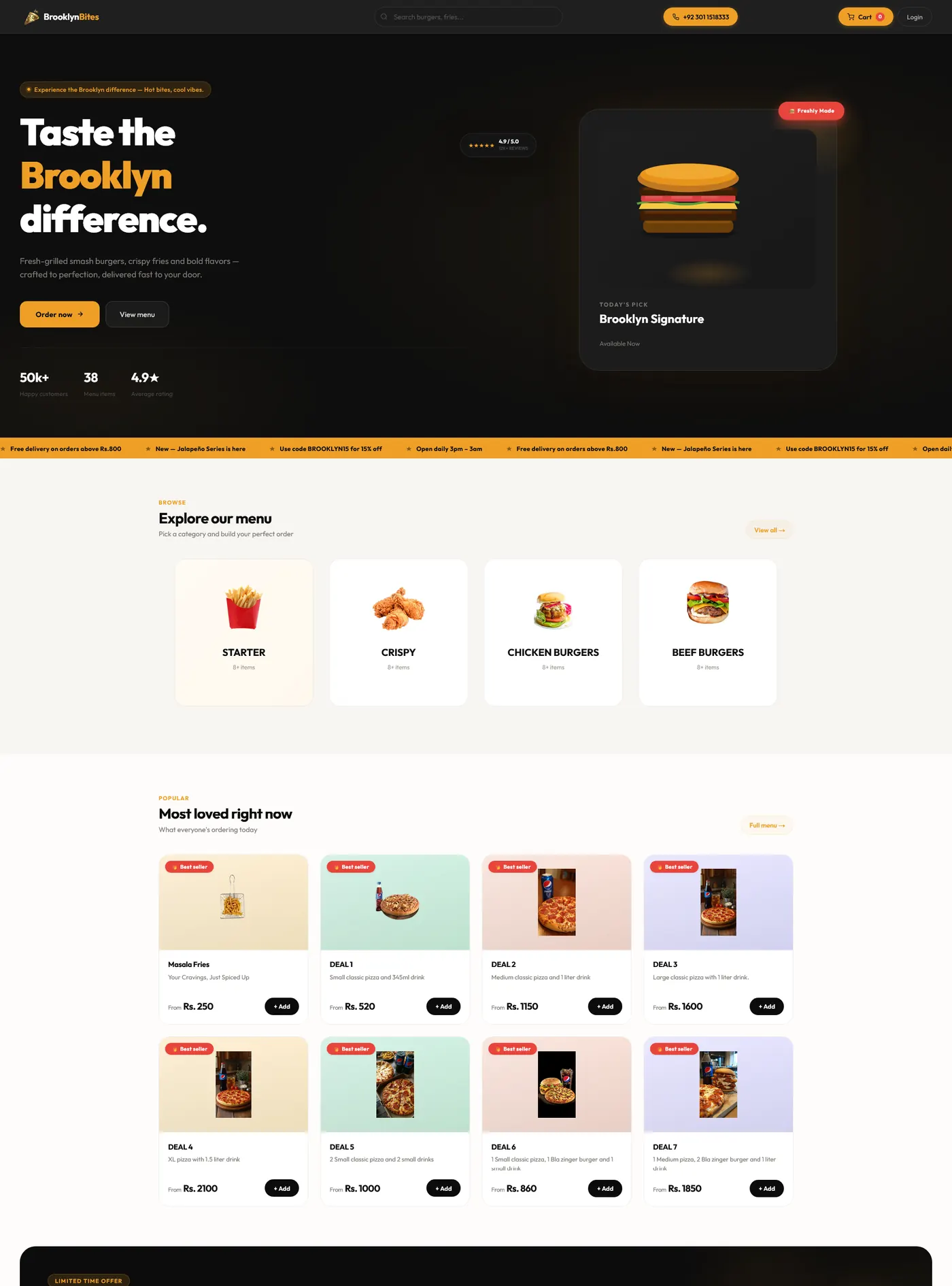 Brooklyn Bites — website screenshot