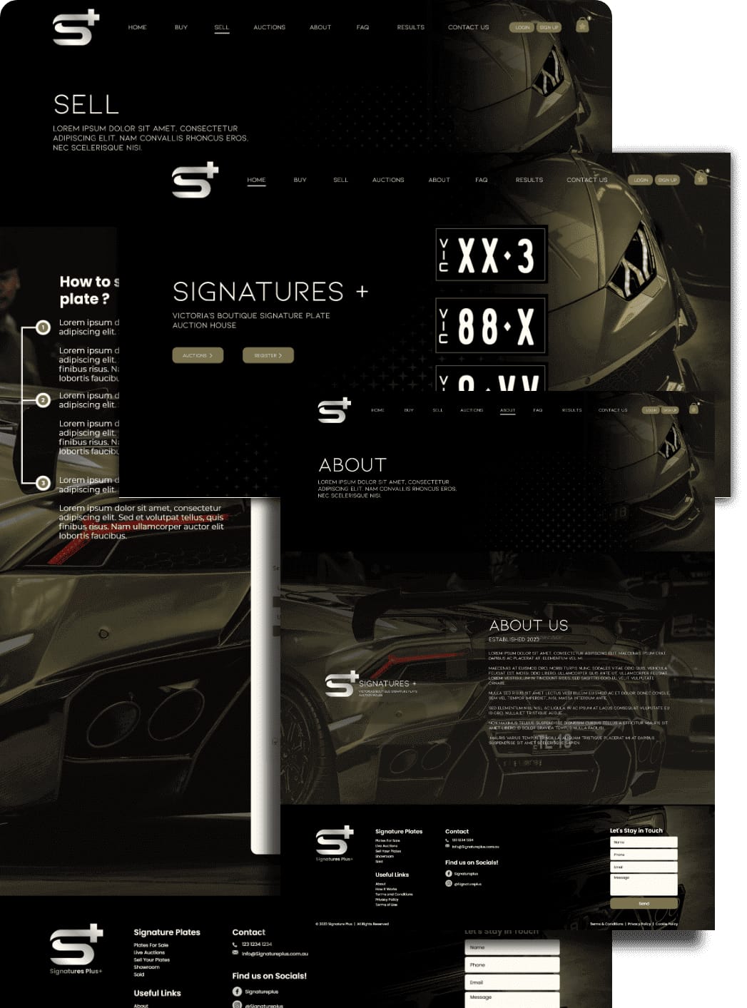 Signatures Plus — website screenshot