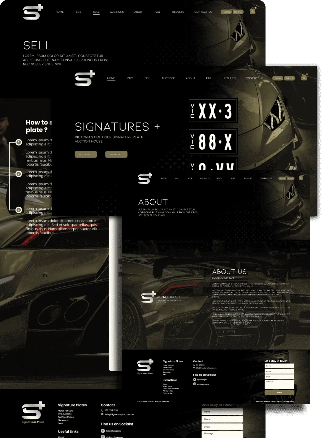 Signatures Plus — website screenshot