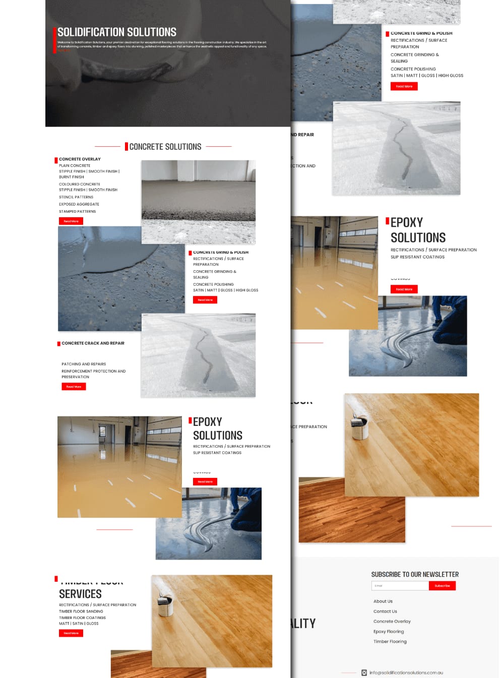 Solidification Solutions — website screenshot