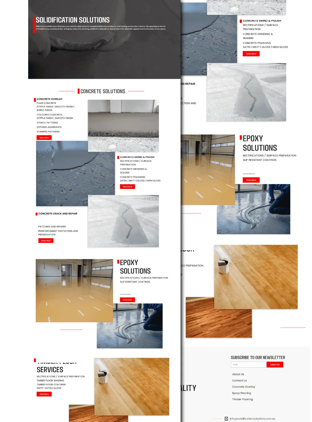 Solidification Solutions — website screenshot