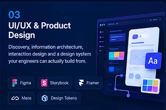 UI/UX & Product Design services by BeginTech