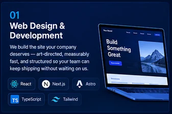 Web Design & Development services by BeginTech